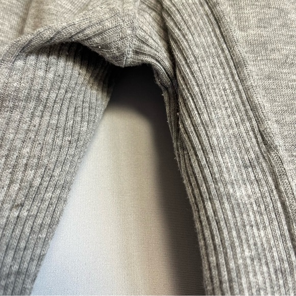 Free People Looking Back Lace Up Long Sleeve Scoop Neck Corset Top XS Gray - Picture 4 of 16